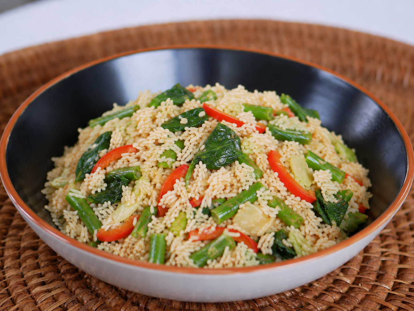 Riz sauté aux légumes à savourer froid comme une salade 